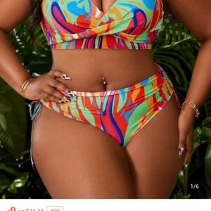 Colorful Abstract Women's Bikini Set